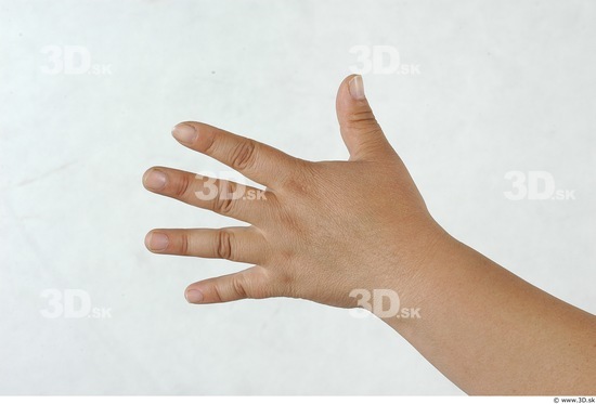 Hand Whole Body Woman Asian Overweight Studio photo references