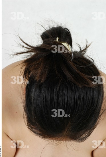 Whole Body Head Woman Asian Overweight Studio photo references