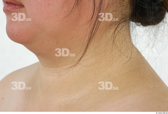 Neck Whole Body Woman Asian Overweight Studio photo references