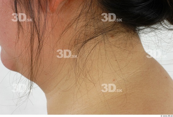 Neck Whole Body Woman Asian Overweight Studio photo references