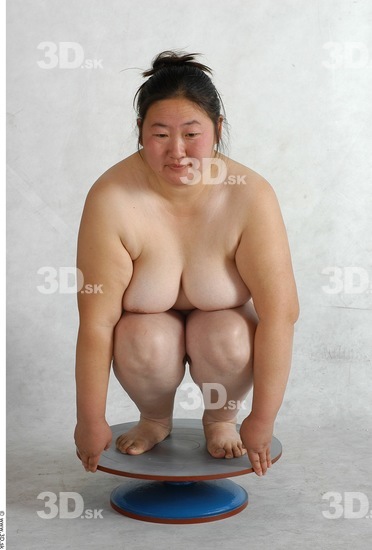 Whole Body Phonemes Woman Nude Overweight Female Studio Poses