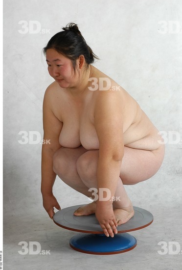 Whole Body Phonemes Woman Nude Overweight Female Studio Poses