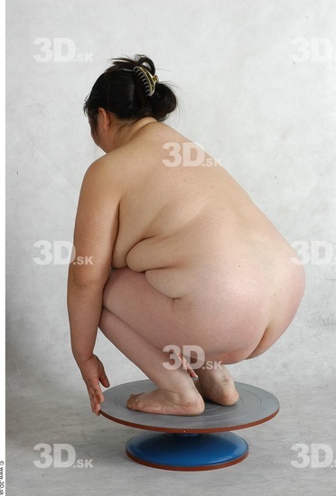 Whole Body Phonemes Woman Nude Overweight Female Studio Poses