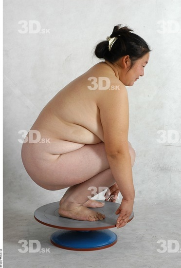 Whole Body Phonemes Woman Nude Overweight Female Studio Poses