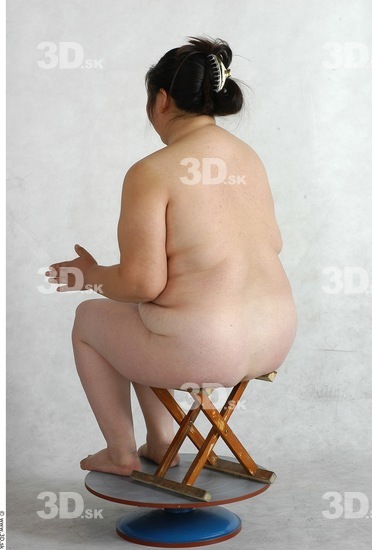 Whole Body Phonemes Woman Nude Overweight Female Studio Poses