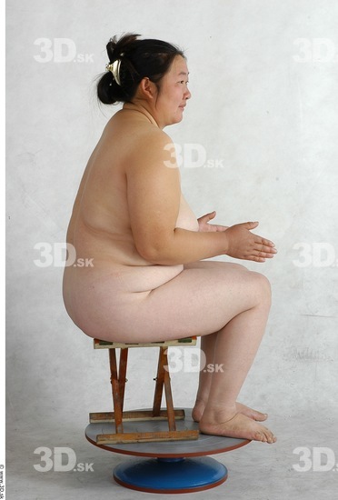 Whole Body Phonemes Woman Nude Overweight Female Studio Poses