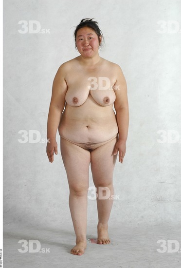 Whole Body Phonemes Woman Nude Overweight Female Studio Poses