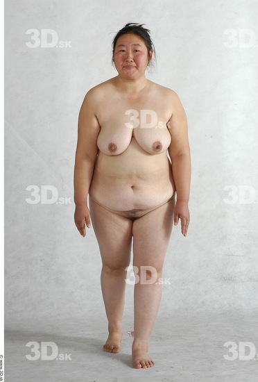 Whole Body Phonemes Woman Nude Overweight Female Studio Poses