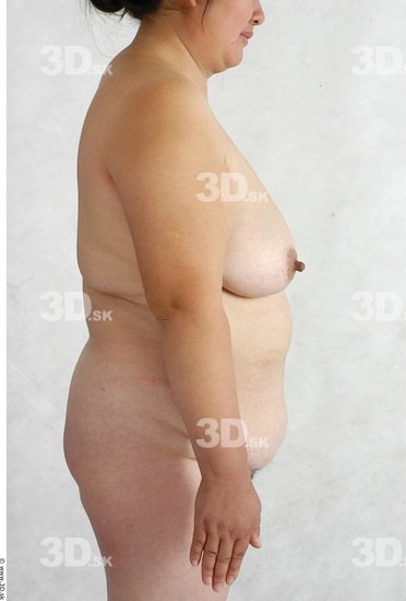 Whole Body Phonemes Woman Nude Overweight Female Studio Poses