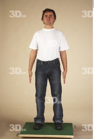 Whole Body Man Casual Muscular Average Studio photo references