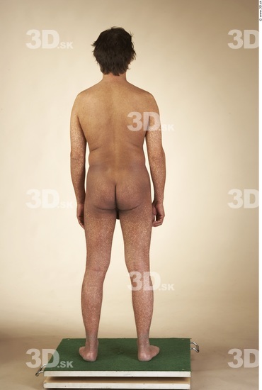 Whole Body Man Nude Muscular Average Studio photo references