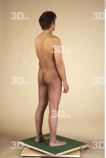 Whole Body Man Nude Muscular Average Studio photo references