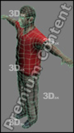 3D model White Man