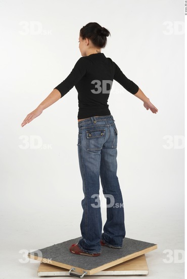 Whole Body Woman Casual Slim Studio photo references