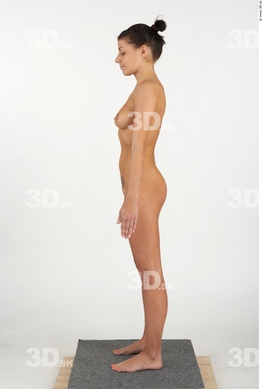 Whole Body Woman Nude Slim Studio photo references