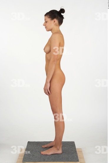 Whole Body Woman Nude Slim Studio photo references