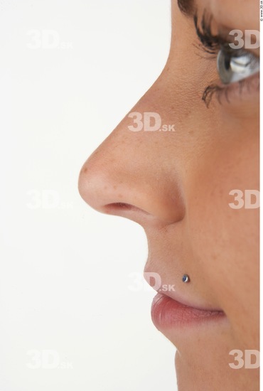 Nose Whole Body Woman Slim Studio photo references