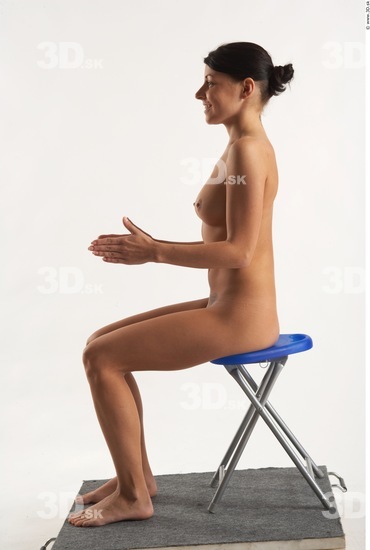 Whole Body Woman Artistic poses White Nude Slim