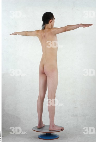 Whole Body Man T poses Asian Nude Slim Studio photo references