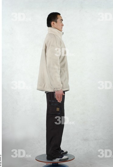 Whole Body Man Asian Casual Slim Studio photo references