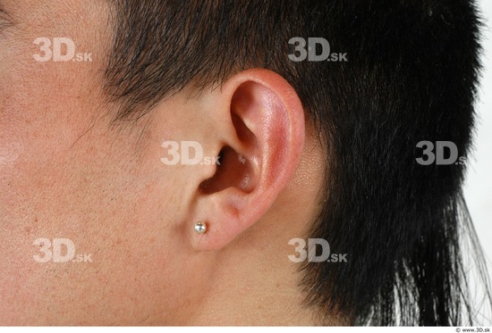 Ear Man Asian Jewel Slim Studio photo references