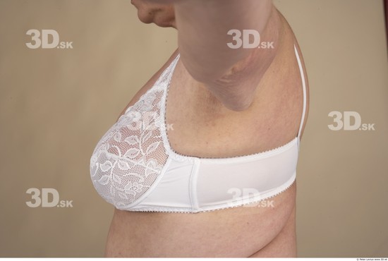 Chest Whole Body Woman Underwear Bra Chubby Studio photo references