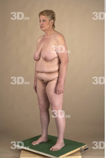 Whole Body Woman Nude Chubby Studio photo references