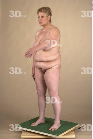 Whole Body Woman Nude Chubby Studio photo references