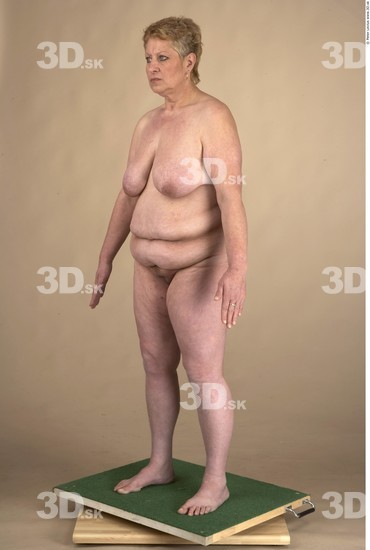 Whole Body Woman Nude Chubby Studio photo references