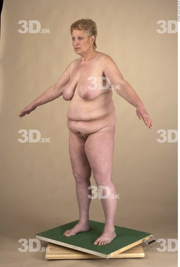 Whole Body Woman Nude Chubby Studio photo references