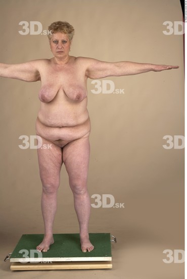 Whole Body Woman T poses Nude Chubby Studio photo references