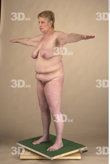 Whole Body Woman T poses Nude Chubby Studio photo references