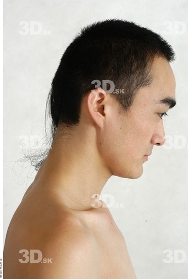 Whole Body Head Phonemes Man Animation references Asian Nude Slim Studio photo references