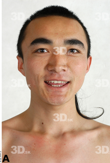 Face Whole Body Phonemes Man Asian Nude Slim Studio photo references