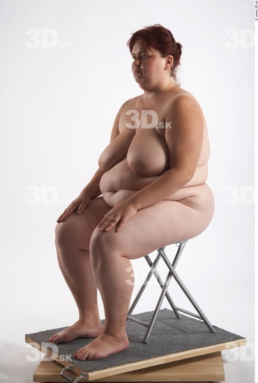 Whole Body Woman Artistic poses Nude Slim Overweight Studio photo references