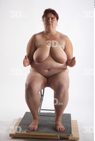 Whole Body Woman Artistic poses Nude Slim Overweight Studio photo references