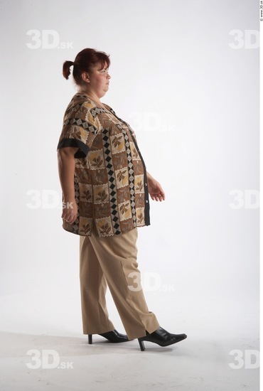 Whole Body Woman Animation references Casual Slim Overweight Studio photo references