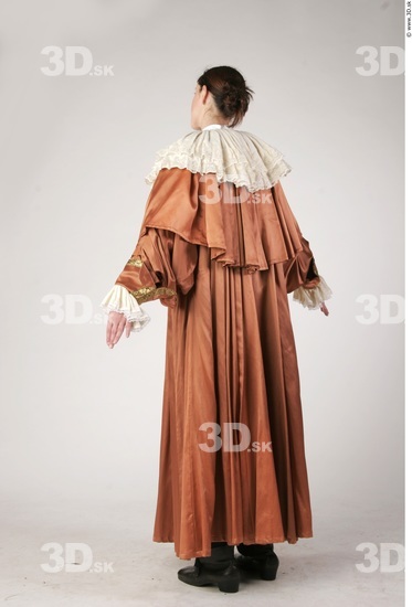 Woman White Historical Slim Costume photo references