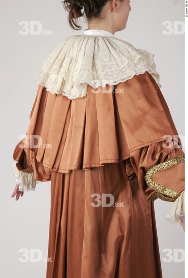 Woman White Historical Slim Costume photo references