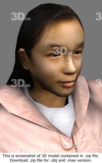 3D Model Asian Woman