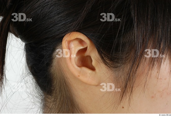 Ear Whole Body Woman Animation references Asian Underwear Shoes Slim Studio photo references