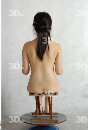 Whole Body Phonemes Woman Artistic poses Asian Nude Slim Studio photo references