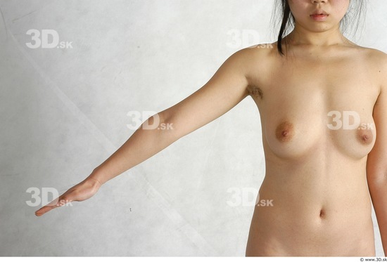 Arm Whole Body Phonemes Woman Animation references Asian Nude Slim Studio photo references