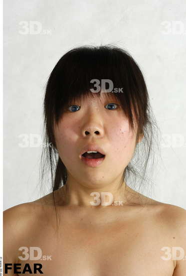 Face Whole Body Phonemes Emotions Woman Asian Nude Slim Studio photo references