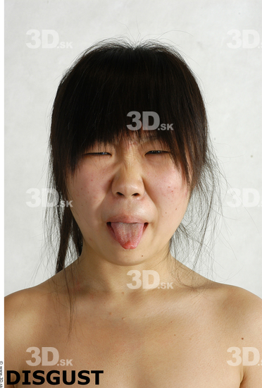 Face Whole Body Phonemes Emotions Woman Asian Nude Slim Studio photo references