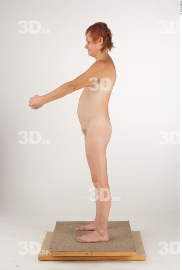 Whole Body Woman Nude Slim Studio photo references