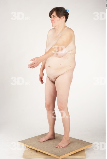 Whole Body Woman Nude Chubby Studio photo references