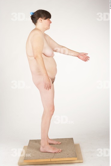 Whole Body Woman Nude Chubby Studio photo references