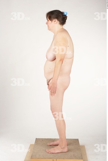 Whole Body Woman Nude Chubby Studio photo references