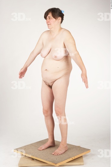 Whole Body Woman Nude Chubby Studio photo references